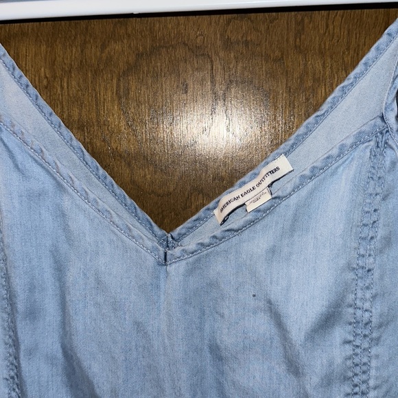American Eagle Chambray drop waist dress medium - Picture 2 of 4